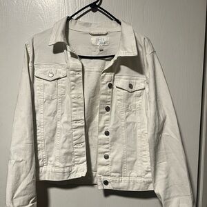 White Denim Jacket Oversized Fit